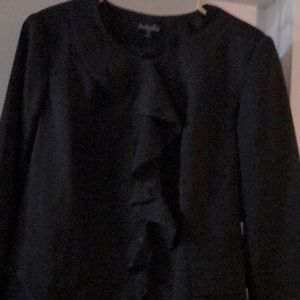 Dark gray 2-piece skirt suit